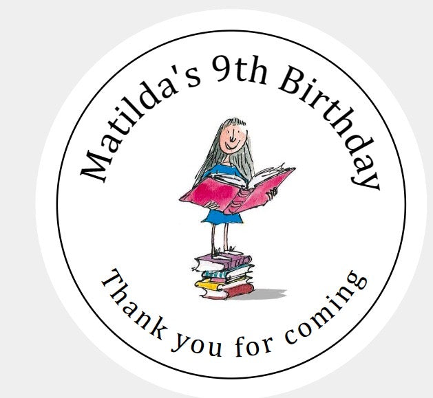Personalised Christmas Xmas present stickers Matilda
