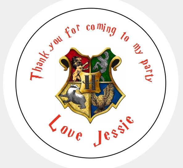 Personalised Christmas Xmas present stickers Harry potter