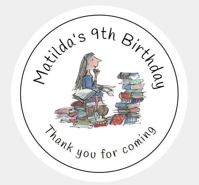 Personalised Christmas Xmas present stickers Matilda