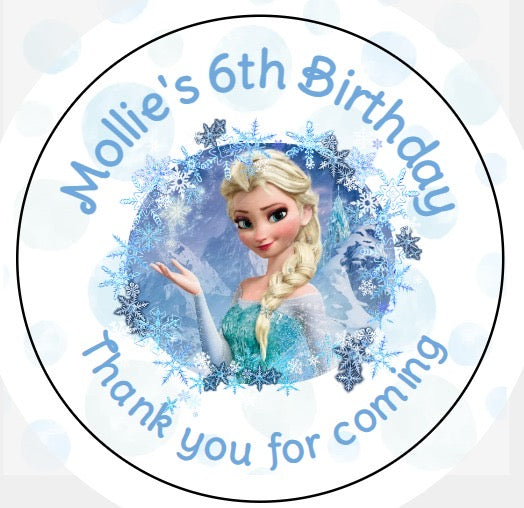 Personalised Christmas Xmas present stickers Frozen Disney