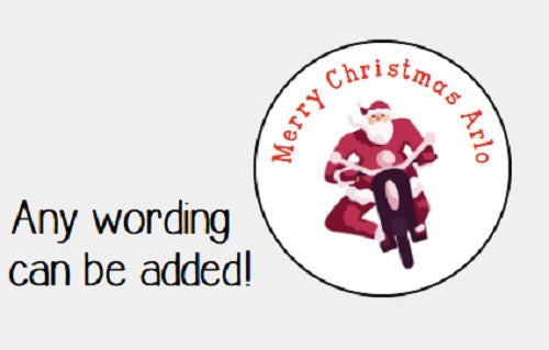 Personalised Christmas Xmas presents stickers Father Christmas Santa
