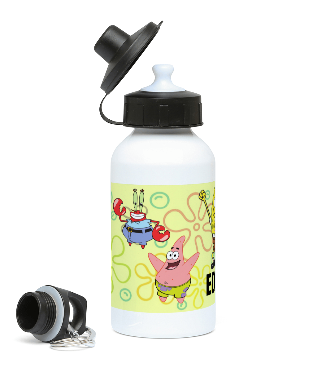 Spongebob squarepants personalised 400ml Aluminium drinks bottle