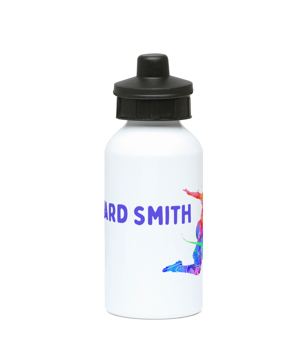 Personalised 400ml Aluminium drinks bottle football footballer