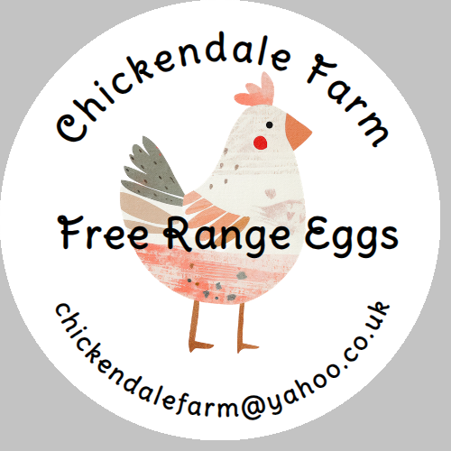 Personalised birthday party chicken egg box stickers