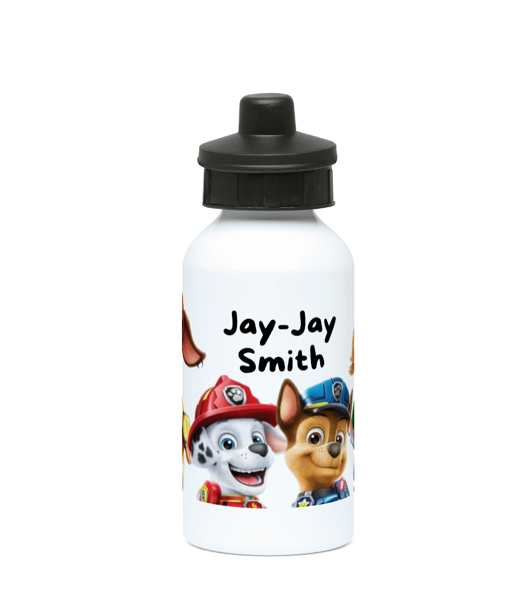 Personalised 400ml Aluminium drinks bottle Paw Patrol