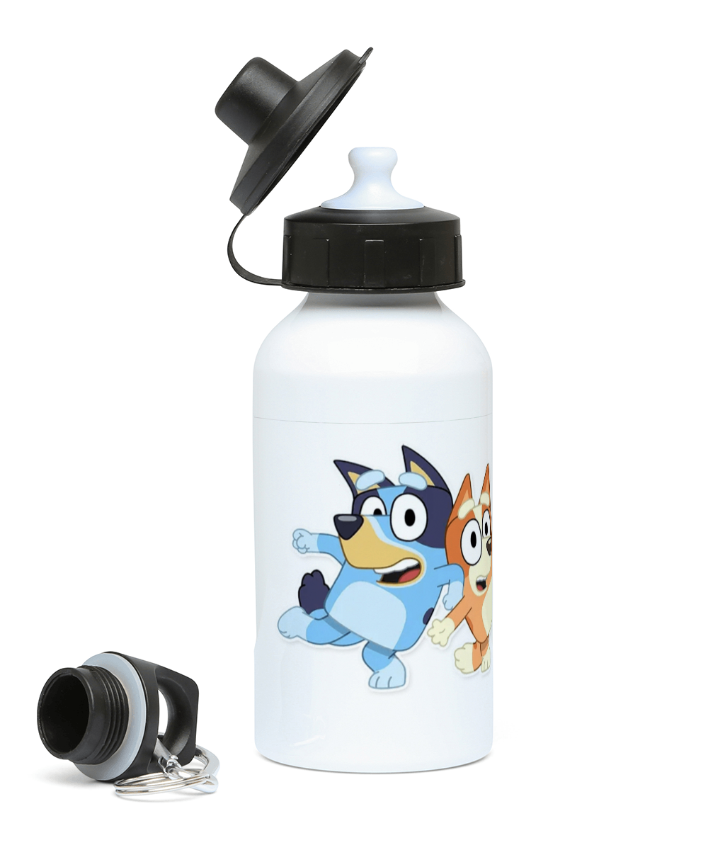 Personalised 400ml Aluminium drinks bottle bluey