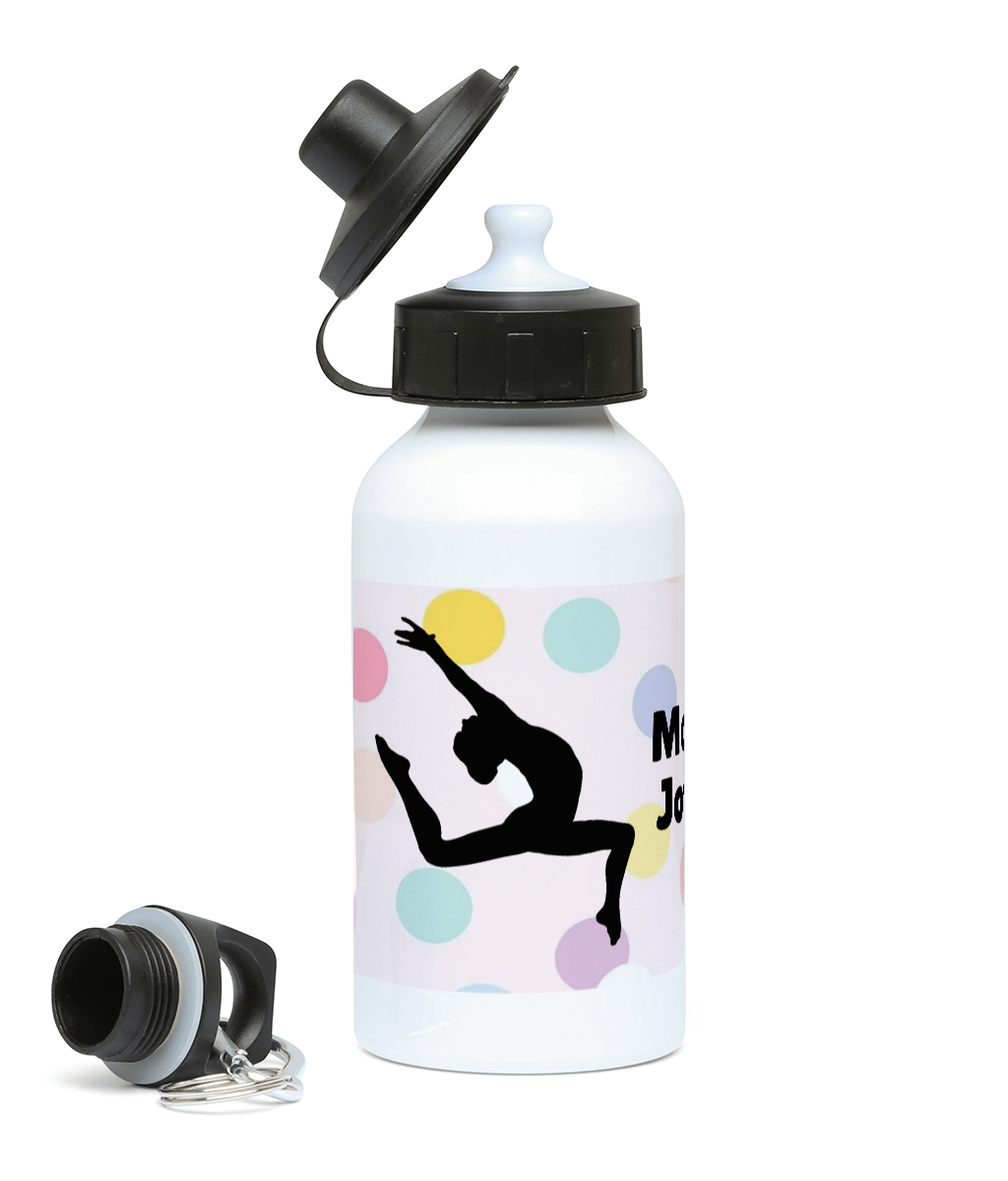 Personalised 400ml Aluminium drinks bottle Gymnastics