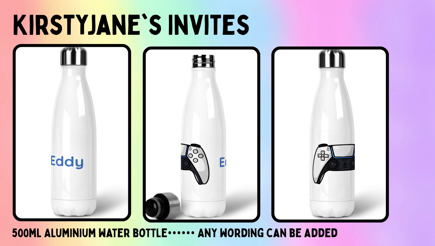 Personalised 500ml Stainless steel drinks bottle gaming PS5
