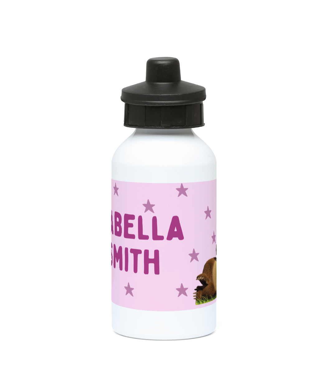 Personalised 400ml Aluminium drinks bottle Masha and the Bear