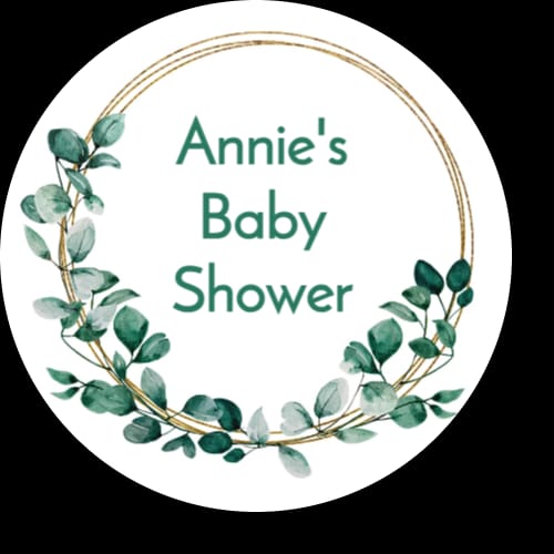 Personalised Christmas Xmas Eucalyptus stickers