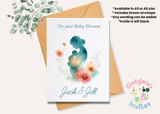 Birthday greetings Card Baby Baby Shower Pregnancy Announcement
