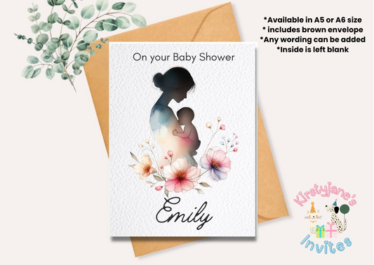 Birthday greetings Card Baby Baby Shower Pregnancy Announcement