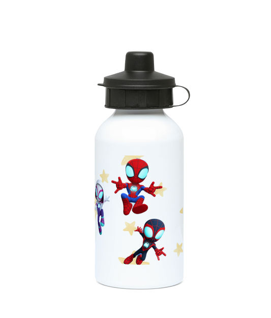 Personalised 400ml Aluminium drinks bottle spidey and his amazing friends