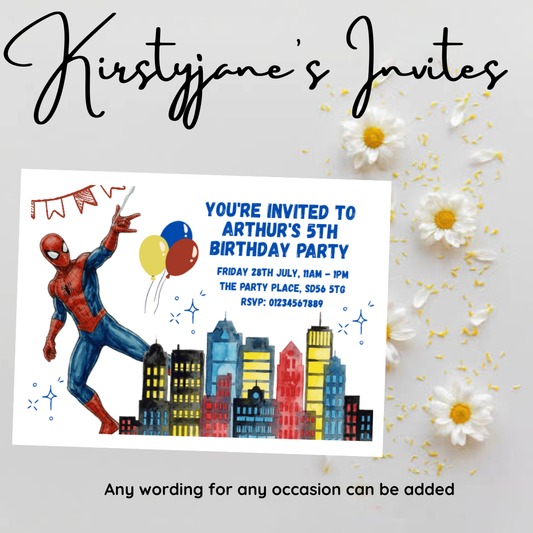Personalised kids Boys superheroes superhero spiderman spidey