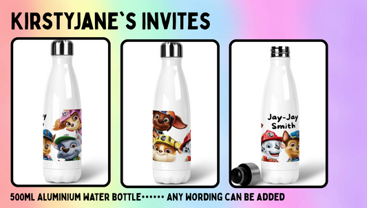 Personalised 500ml Stainless steel drinks bottle paw patrol