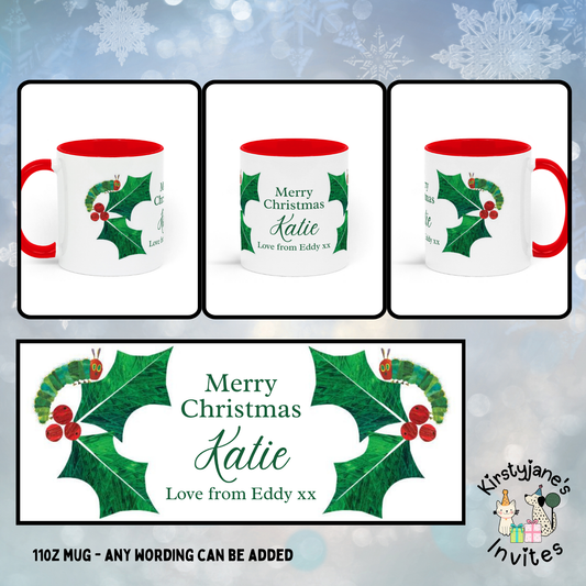 The Very Hungry Caterpillar mug chirstmas gift mummy daddy nanny grandad auntie uncle