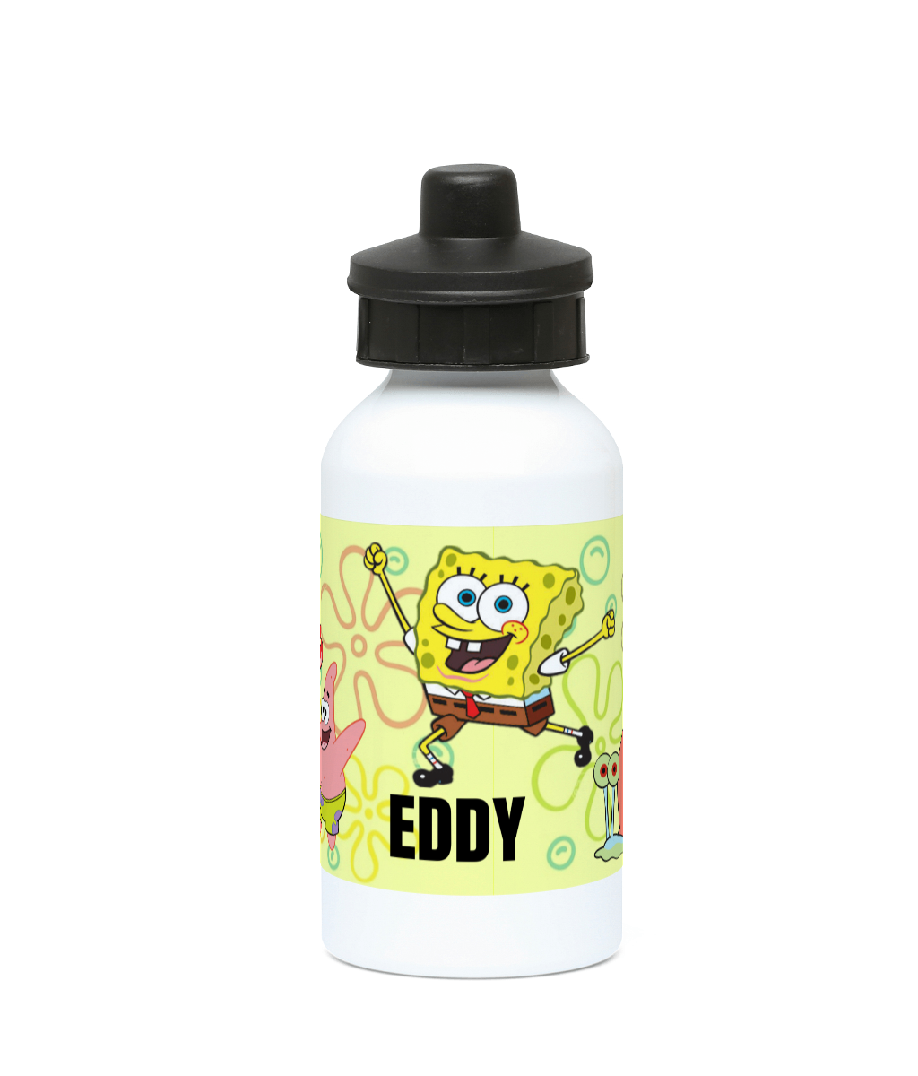 Spongebob squarepants personalised 400ml Aluminium drinks bottle