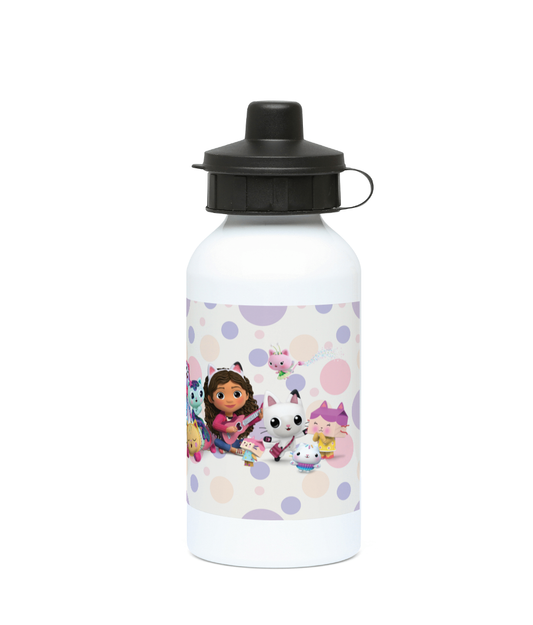 Personalised 400ml Aluminium drinks bottle Gabbys Dollhouse