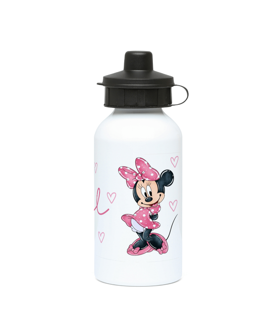 Personalised 400ml Aluminium drinks bottle Minnie Mouse
