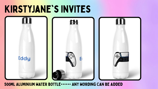 Personalised 500ml Stainless steel drinks bottle gaming PS5