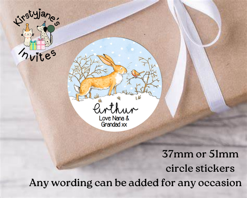 Personalised Christmas Xmas presents stickers Birthday Party Bag Favours Guess How Much I love you